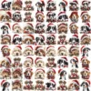 119 Christmas Quirky Dog Clipart Bundle Printable Puppy Whimsical JPG Card Making Paper Craft Junk Journal Scrapbooking Digital Download