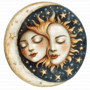 ClipartC24L_t2 Moon Astronomical Symbol Clipart Bundle Printable Love Star Night Sky Card Making