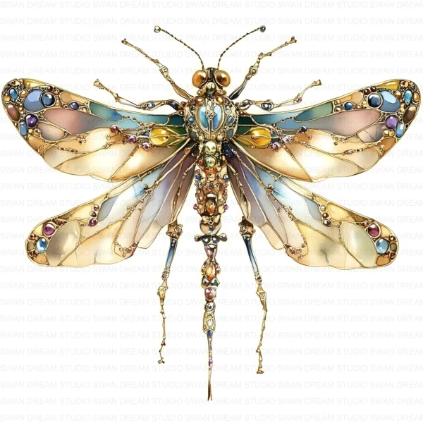 Jewel Beetle Insect Clipart Bundle Printable Pest Arthropod Card Making