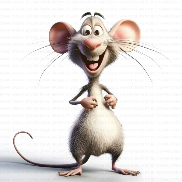 ClipartC33L_t12 Cute Funny Mouse Quirky Clipart Bundle Printable Cartoon Animal Junk Journal Digital Download