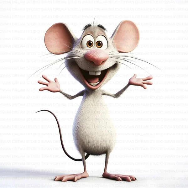 ClipartC33L_t3 Cute Funny Mouse Quirky Clipart Bundle Printable Cartoon Animal Junk Journal Digital Download