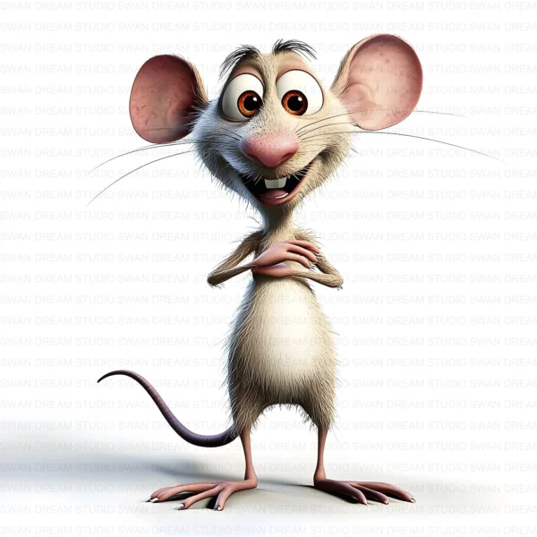 ClipartC33L_t8 Cute Funny Mouse Quirky Clipart Bundle Printable Cartoon Animal Junk Journal Digital Download