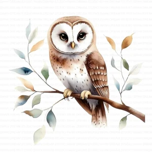 ClipartD11L_t11 Floral Owl Bird Woodland Nature Clipart Bundle Printable JPG Card Making Paper Craft Junk Journal Scrapbooking Digital Download