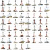 ClipartD14L_t14 Lighthouse Coastal Nautical Ocean Clipart Bundle Printable JPG Card Making Paper Craft Junk Journal Scrapbooking Digital Download