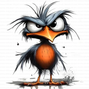 ClipartD27L_t12 Quirky Bird Silly Cartoon Animal Clipart Bundle Printable JPG Card Making Paper Craft Junk Journal Scrapbooking Digital Download