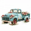 Floral Old Truck Vintage Farm Rustic Clipart Bundle Printable JPG Card Making Paper Craft Junk Journal Scrapbooking Digital Download