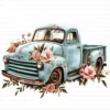 Floral Old Truck Vintage Farm Rustic Clipart Bundle Printable JPG Card Making Paper Craft Junk Journal Scrapbooking Digital Download