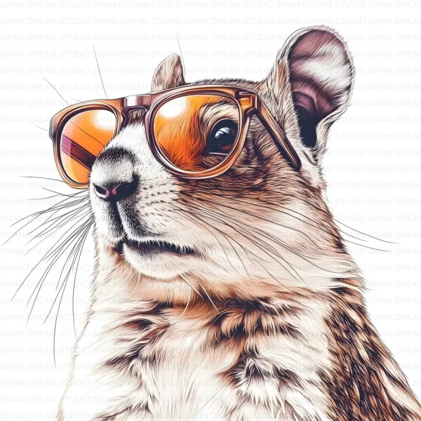 Quirky Monkey Glasses Funny Animal Clipart Bundle Printable JPG Card Making Paper Craft Junk Journal Scrapbooking Digital Download