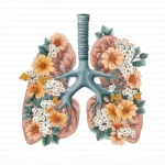 Floral Lung Anatomy Medical Botanical Clipart Bundle Printable JPG Card Making Paper Craft Junk Journal Scrapbooking Digital Download