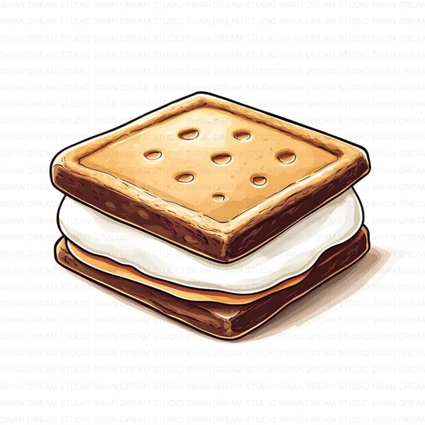 ClipartD40L_t10 Smores Chocolate Dessert Cookie Sweet Treat Clipart Bundle Printable JPG Card Making Paper Craft Junk Journal Scrapbooking Digital Download