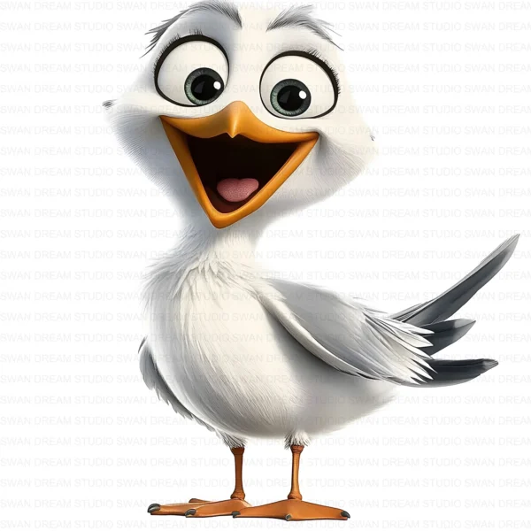 Quirky Seagull Silly Coastal Bird Clipart Bundle Printable JPG Card Making Paper Craft Junk Journal Scrapbooking Digital Download