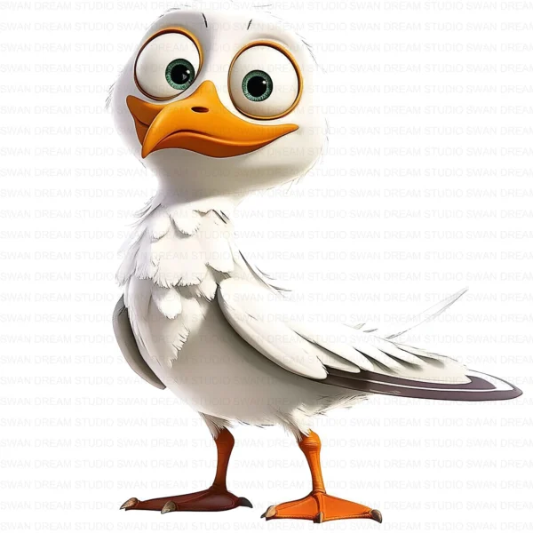 Quirky Seagull Silly Coastal Bird Clipart Bundle Printable JPG Card Making Paper Craft Junk Journal Scrapbooking Digital Download