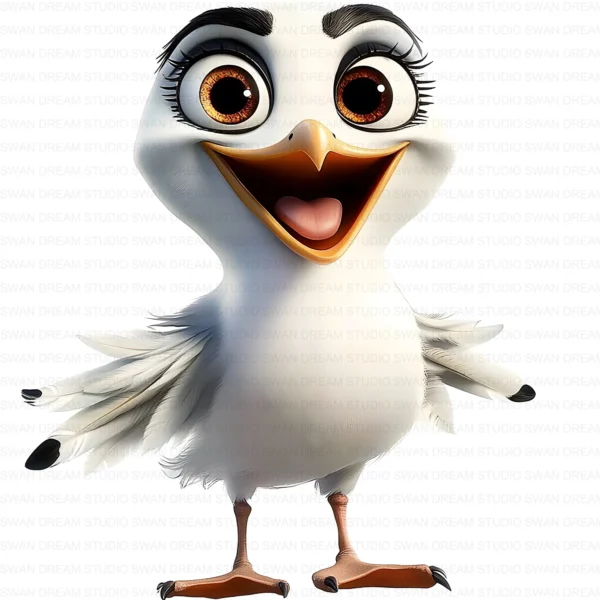 Quirky Seagull Silly Coastal Bird Clipart Bundle Printable JPG Card Making Paper Craft Junk Journal Scrapbooking Digital Download