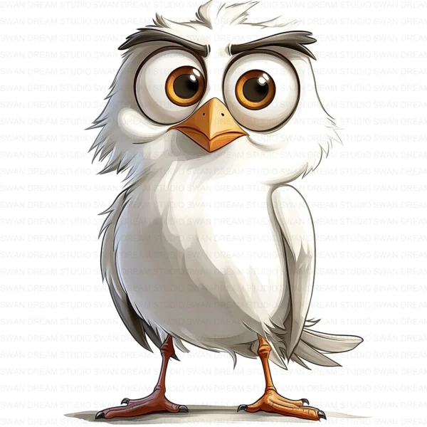 Quirky Seagull Silly Coastal Bird Clipart Bundle Printable JPG Card Making Paper Craft Junk Journal Scrapbooking Digital Download