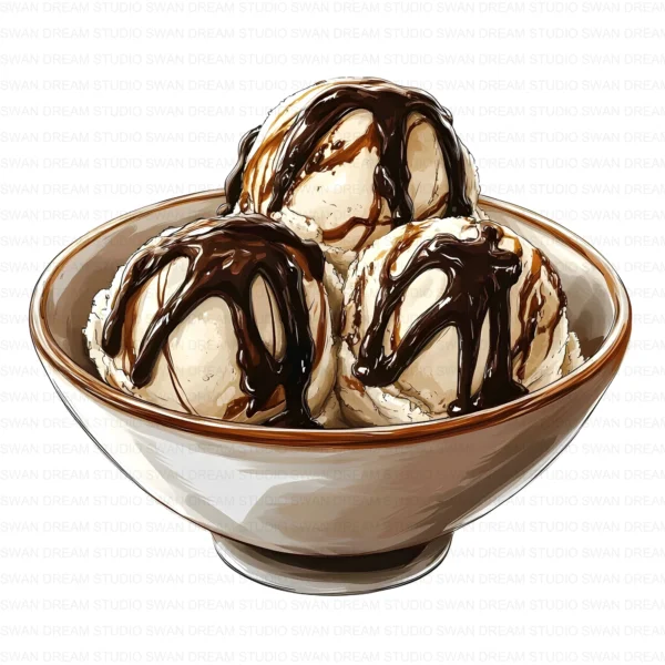 Ice Cream Dessert Sweet Treat Clipart Bundle Printable JPG Card Making Paper Craft Junk Journal Scrapbooking Digital Download