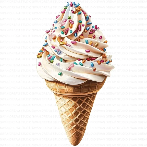 Ice Cream Dessert Sweet Treat Clipart Bundle Printable JPG Card Making Paper Craft Junk Journal Scrapbooking Digital Download