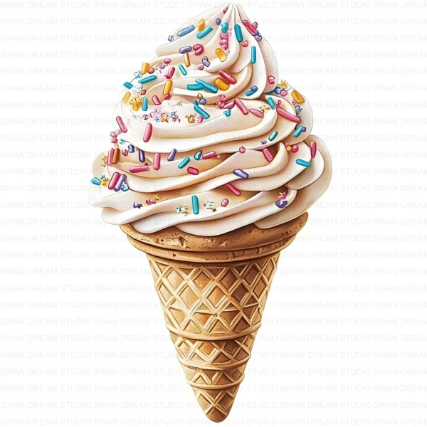 Ice Cream Dessert Sweet Treat Clipart Bundle Printable JPG Card Making Paper Craft Junk Journal Scrapbooking Digital Download