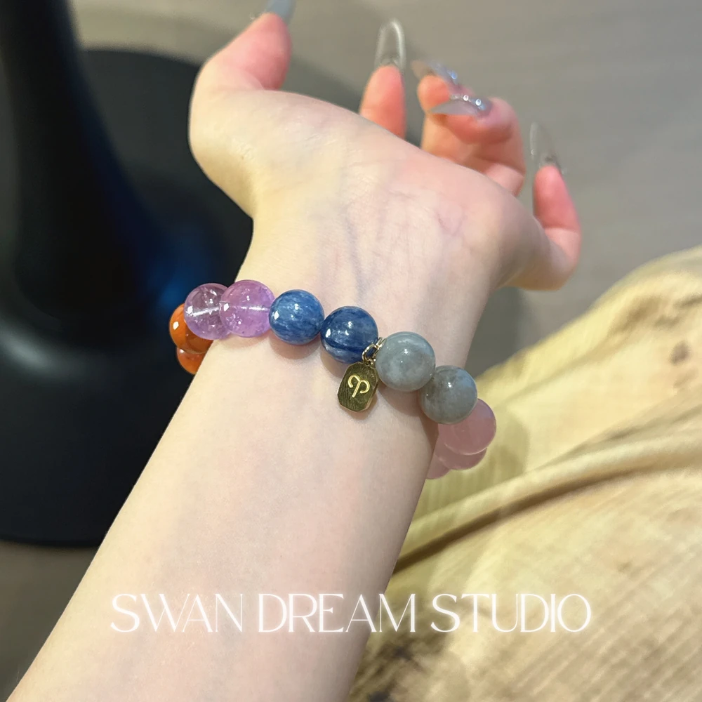 1619_4 Aries Energy Crystal Beaded Bracelet — Ignite Focused Fire & Calm Inner Storm