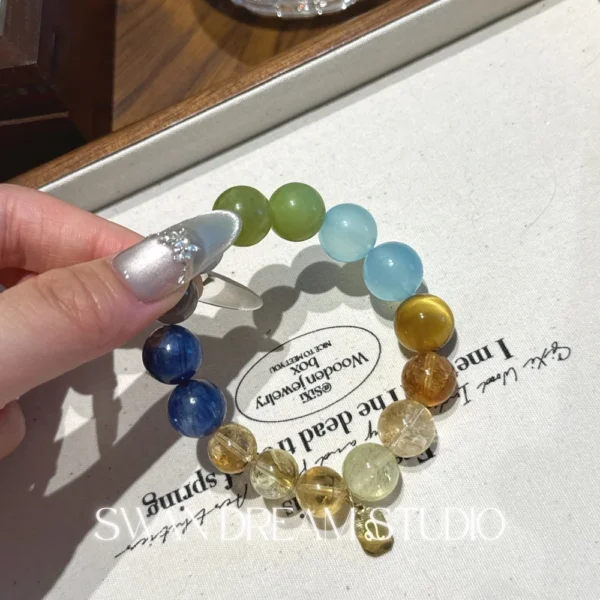 1620_2 Leo Zodiac Crystal Bracelet | Strength, Confidence & Wealth Energy