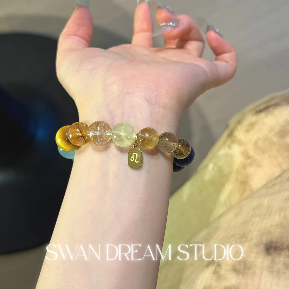 1620_4 Leo Zodiac Crystal Bracelet | Strength, Confidence & Wealth Energy