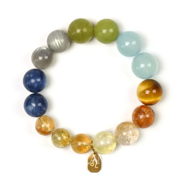 1620_7 Leo Zodiac Crystal Bracelet | Strength, Confidence & Wealth Energy