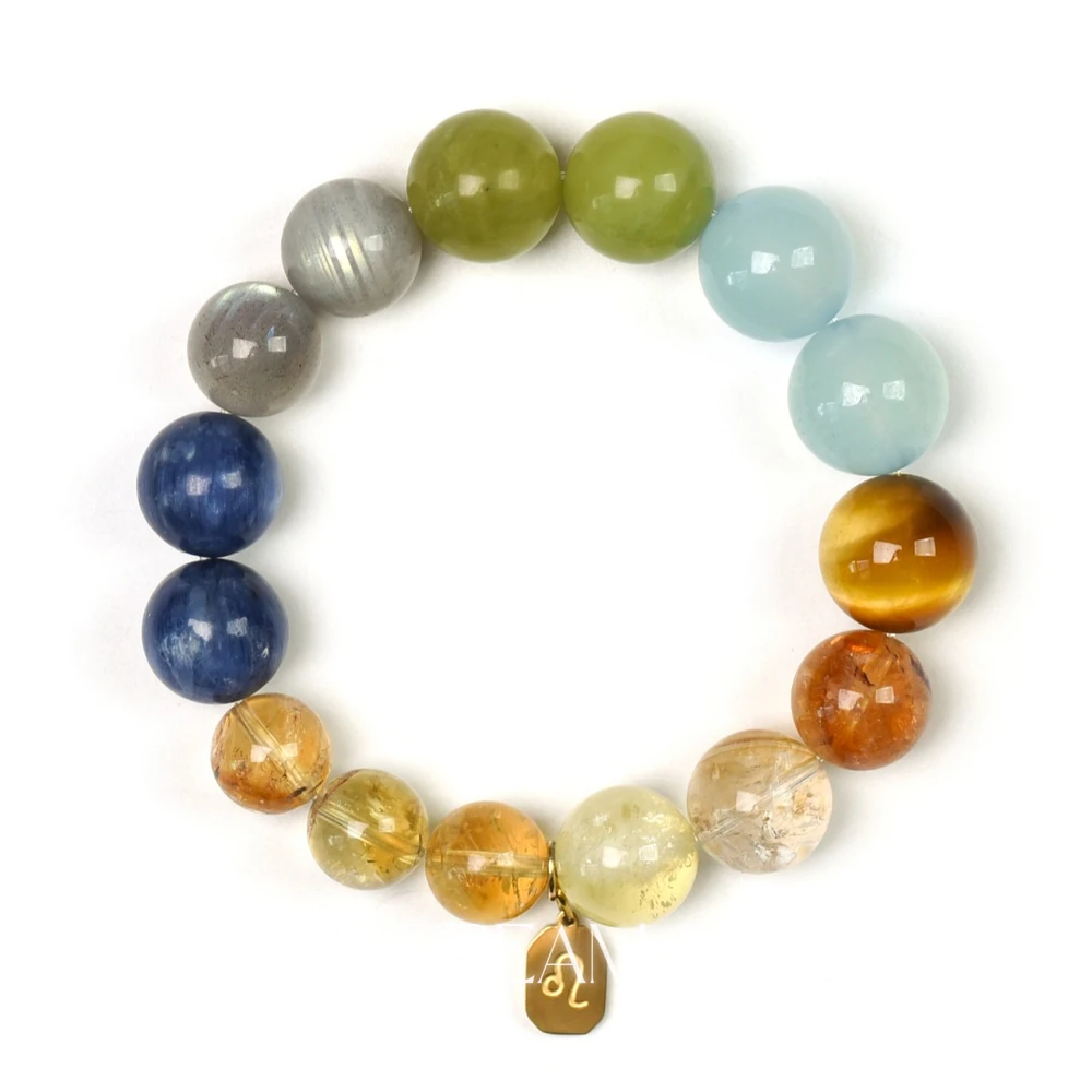 1620_7 Leo Zodiac Crystal Bracelet | Strength, Confidence & Wealth Energy