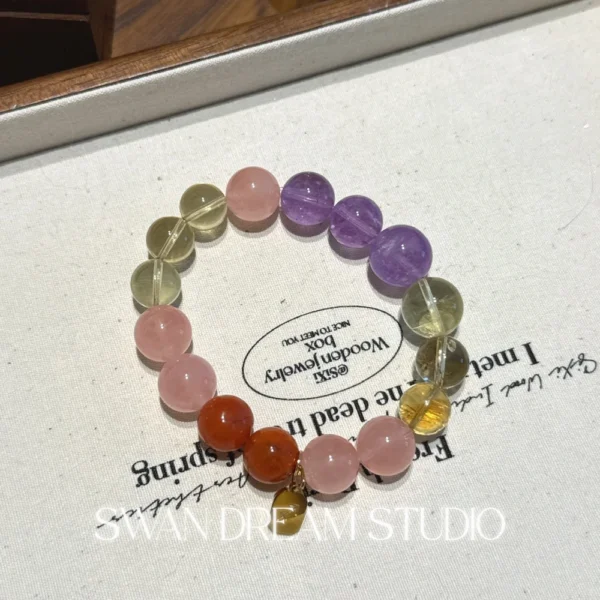 1622_1 Sagittarius Lucky Crystal Bracelet | Wealth & Positivity