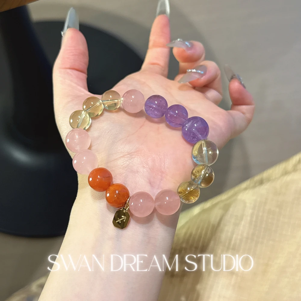 1622_3 Sagittarius Lucky Crystal Bracelet | Wealth & Positivity
