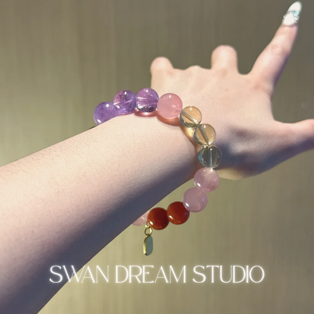 1622_5 Sagittarius Lucky Crystal Bracelet | Wealth & Positivity