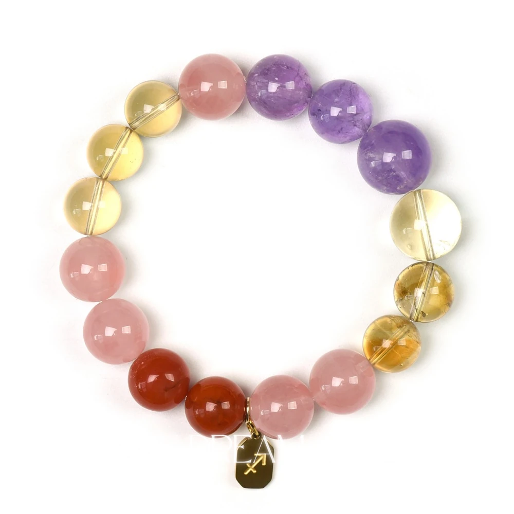 1622_7 Sagittarius Lucky Crystal Bracelet | Wealth & Positivity